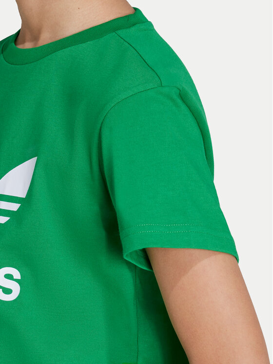 adidas adidas Majica Trefoil IY4003 Zelena Regular Fit