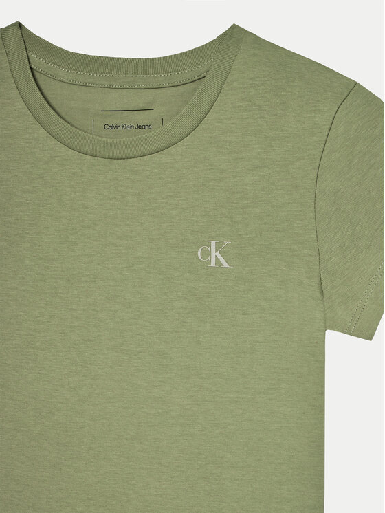Calvin Klein Jeans Calvin Klein Jeans Conjunto de camisetas IG0IG01258 Caqui Slim Fit