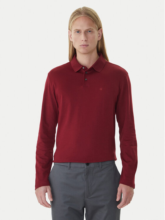Calvin Klein Calvin Klein Polo LV040EM909 Guinda/burdeos Regular Fit