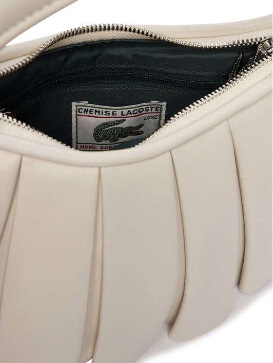 Lacoste Дамска чанта Lacoste NU5011DP Кремав