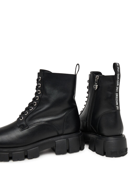 LOVE MOSCHINO Šnurovacia obuv LOVE MOSCHINO JA24085G0NIA000A Čierna