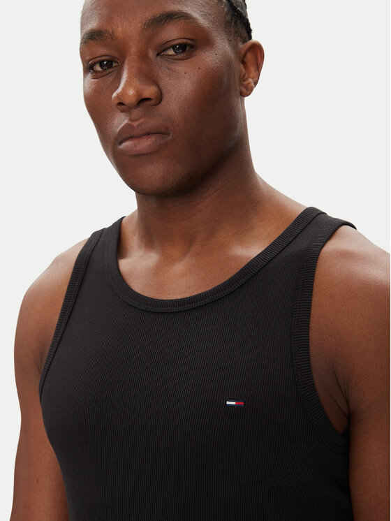 Tommy Jeans Tommy Jeans Tank top Classic Flag DM0DM21927 Crna Slim Fit