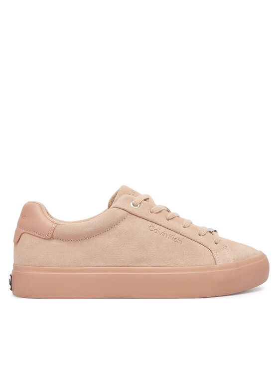 Calvin Klein Sneakersy Calvin Klein Lace-Up Sneaker Suede/Wl Ck HW0HW02679 Ružová