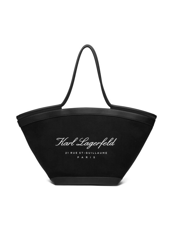 KARL LAGERFELD Ročna torba KARL LAGERFELD B1W46069 Črna