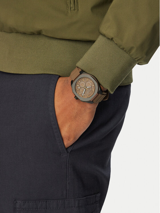 Armani Exchange Годинник Armani Exchange Sync AX4293 Коричневий