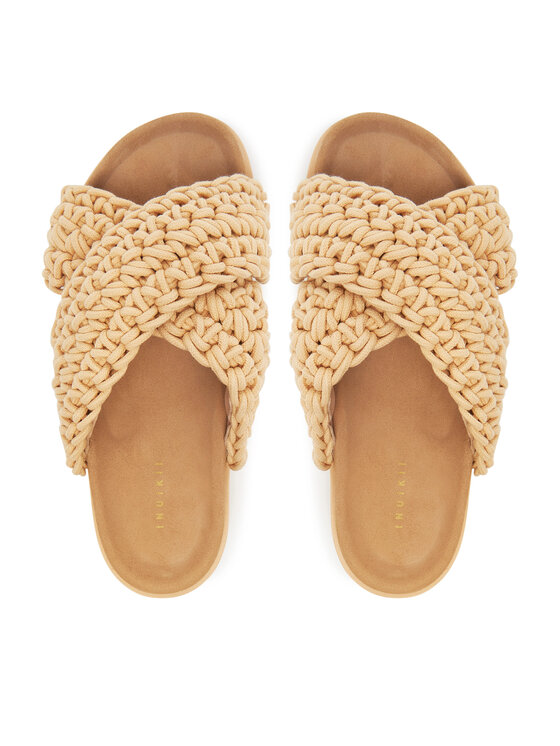 Inuikii Шльопанці Inuikii Woven Strap Stones 70104-367 705 Бежевий