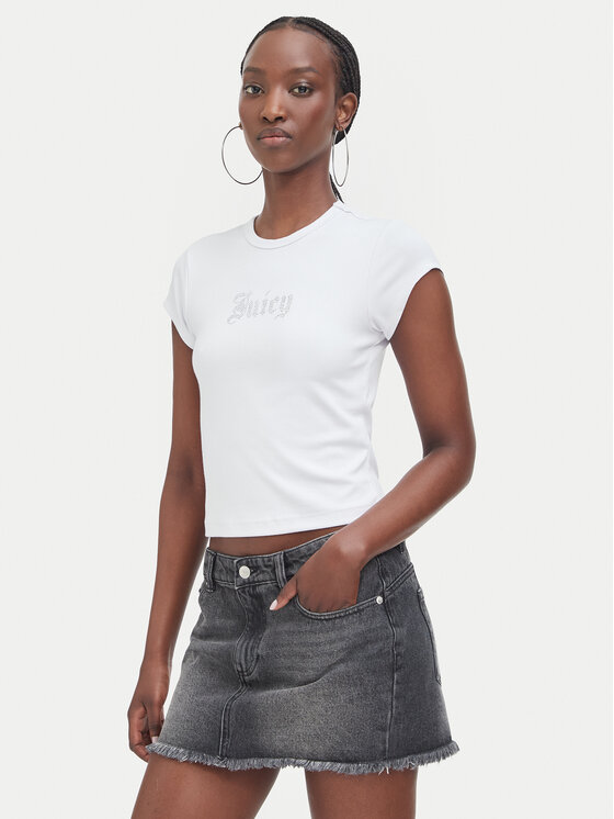 Juicy Couture Juicy Couture Camiseta JCWCT226326 Blanco Slim Fit