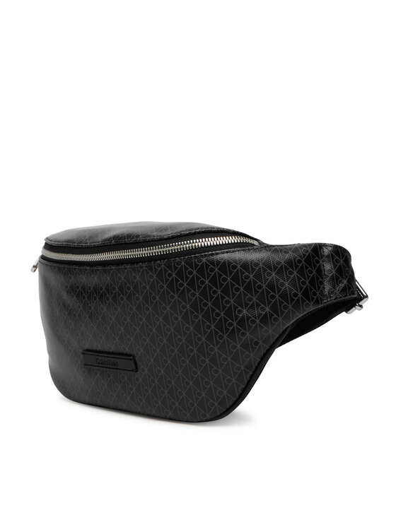 Calvin Klein Torbica oko struka﻿ Calvin Klein Emblem Aop Coated Waistbag LV04D3135G Crna