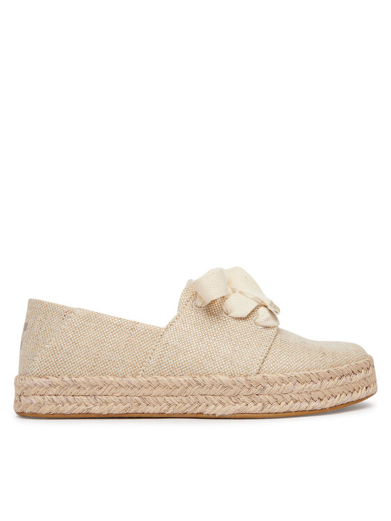 Toms Еспадрильї Toms Carolina Lace Up 10023062 Бежевий