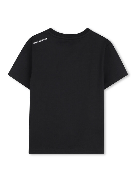 Karl Lagerfeld Kids Karl Lagerfeld Kids Camiseta Z31098 D Negro Regular Fit