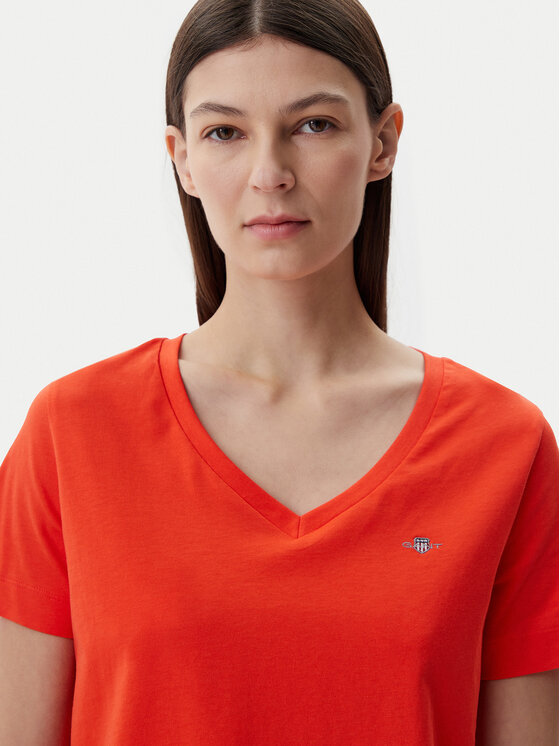 Gant Gant Majica Shield 4200750 Oranžna Regular Fit