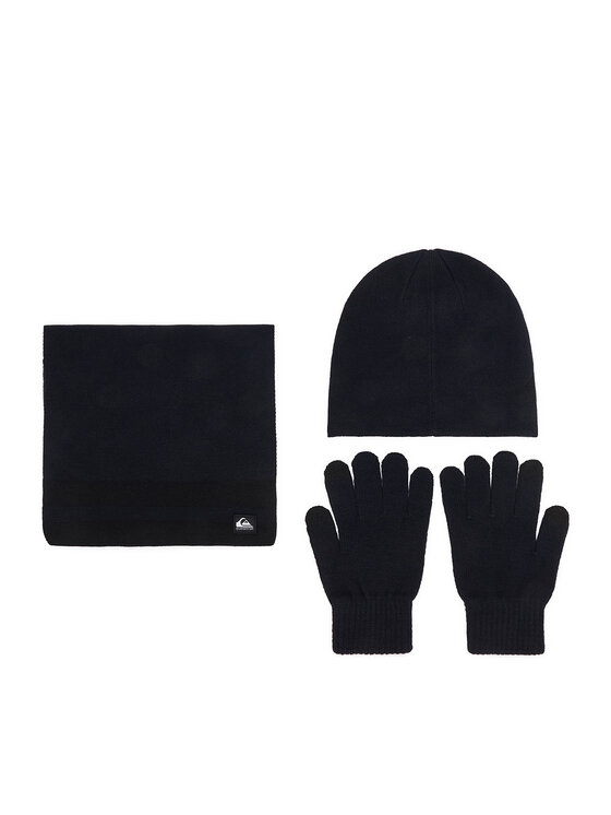 Quiksilver Set Mütze, Schal und Handschuhe Quiksilver CWBEO-QS-SM346-001-AW26 Dunkelblau