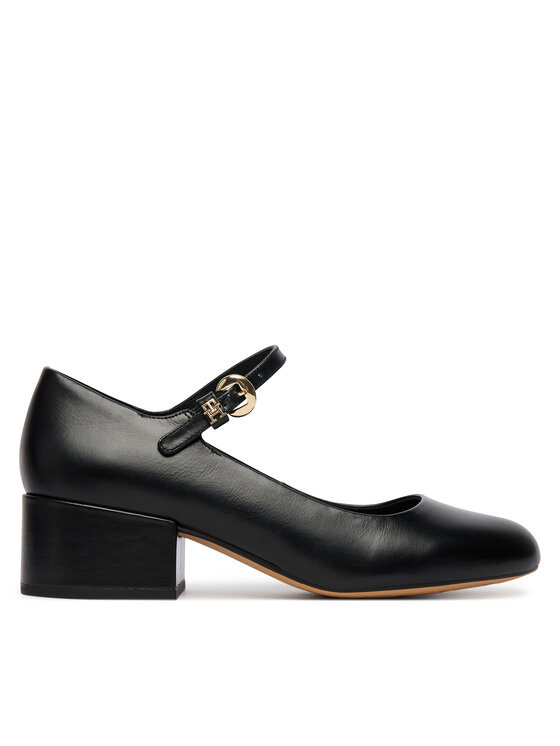 Tommy Hilfiger Décolleté Tommy Hilfiger Heeled Maryjane Buckle FW0FW09347 Nero