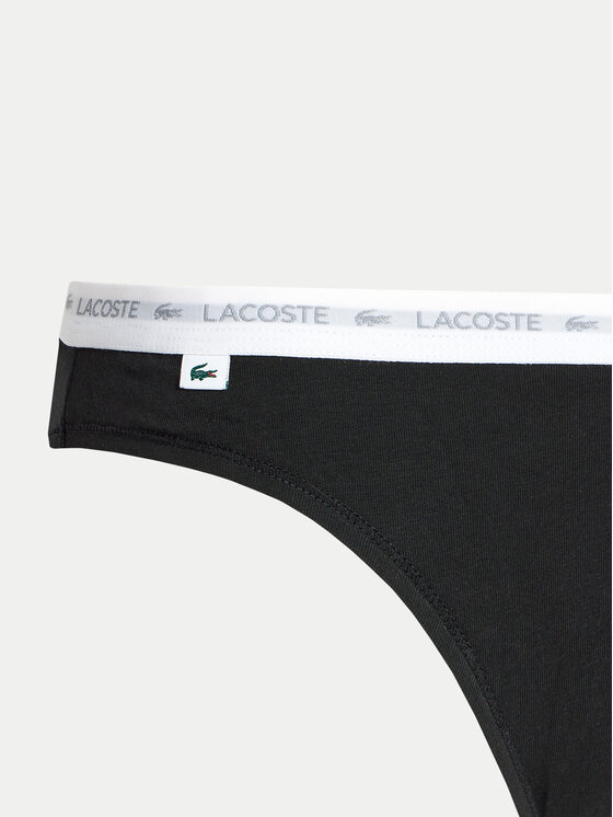Lacoste Lacoste Комплект трусиків 8F1338 Чорний