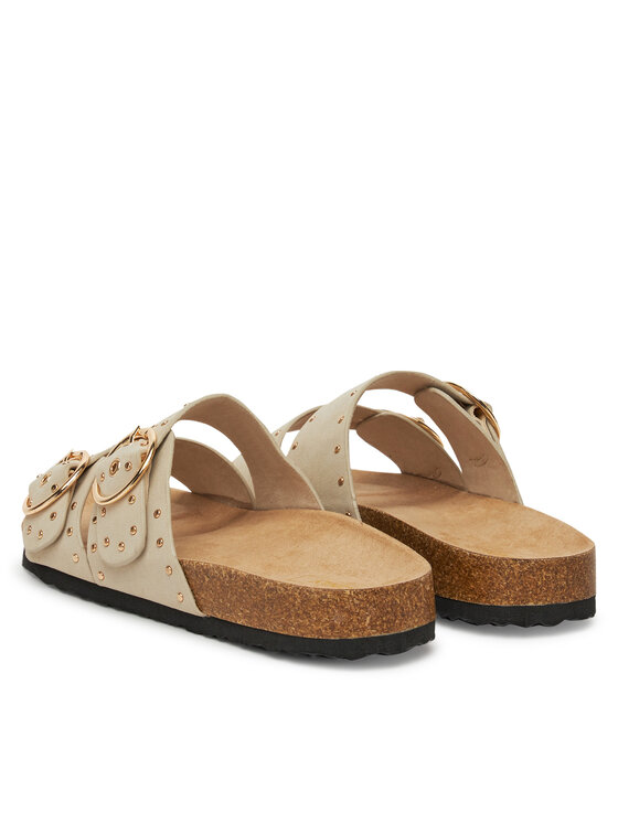 ONLY Shoes Natikači ONLY Shoes Onlmaxi-15 Pu Studs Buckle 15341190 Écru