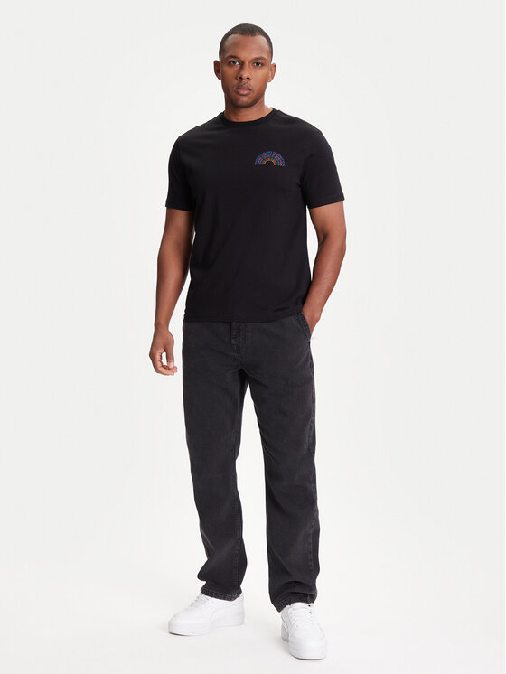 United Colors Of Benetton United Colors Of Benetton T-Shirt 3I1XU1096 Μαύρο Regular Fit