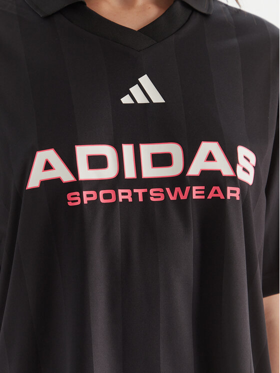 adidas adidas Поло Tiro JN2749 Чорний Loose Fit