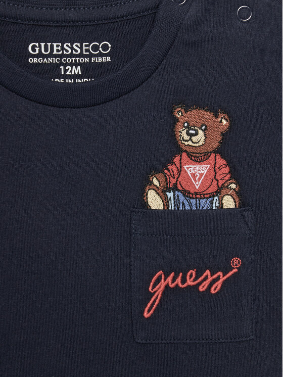 Guess Guess Футболка I5RI03 I3Z14 Cиній Regular Fit