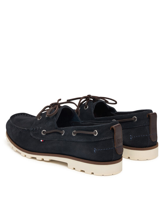 Tommy Hilfiger Mokasyny Tommy Hilfiger Light Sde FM0FM05747 Granatowy