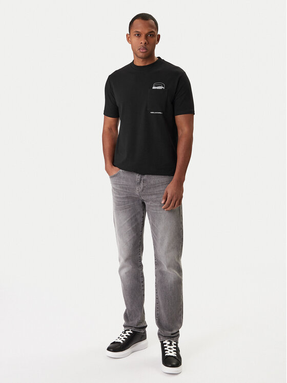 KARL LAGERFELD KARL LAGERFELD Camiseta 755047 561221 Negro Regular Fit