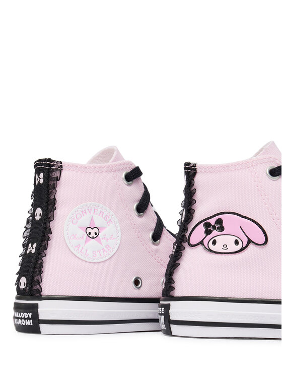 Converse Scarpe da ginnastica Converse Chuck Taylor All Star Hi X My Melody Kuromi A21838C Rosa chiaro