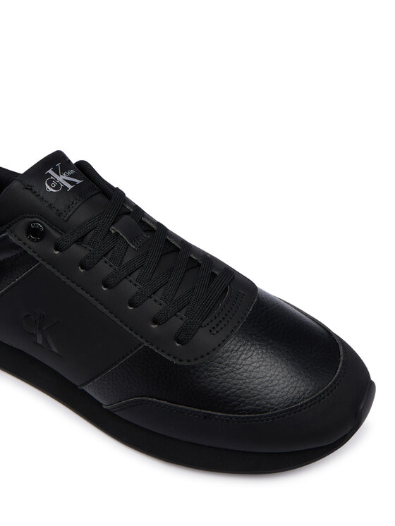 Calvin Klein Sneakers Calvin Klein Retro Run Lace Band Tmb Lth Mix HM0HM02447 Nero