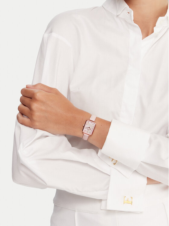 Daniel Wellington Годинник Daniel Wellington Quadro Pressed DW00100508 Рожеве золото