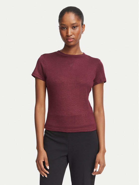 Guess Guess Camiseta W5BP07 KCGM2 Guinda/burdeos Regular Fit