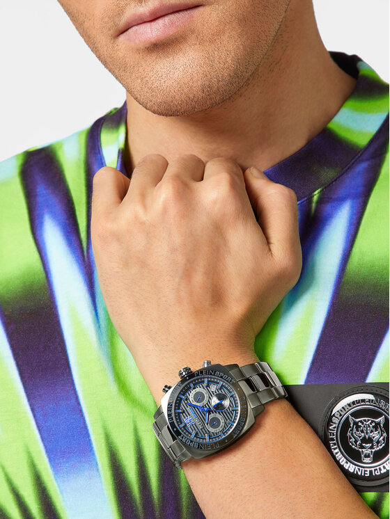 Plein Sport Годинник Plein Sport Wildcat PSGBA1323 Сірий
