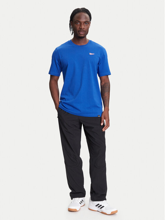 adidas adidas Футболка Pennant Trim Graphic JL9227 Голубий Regular Fit