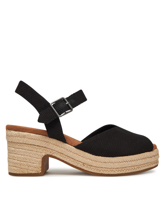 Toms Espadrilky Toms Isla Peep Toe 10021982 Čierna