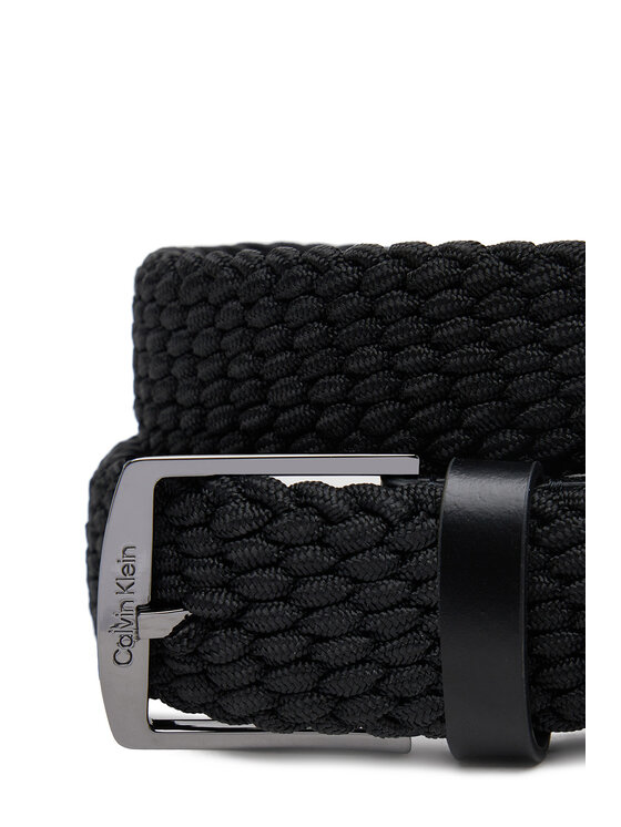Calvin Klein Cinturón para hombre Calvin Klein Ck Casual Elastic Braided 35Mm K50K512839 Negro