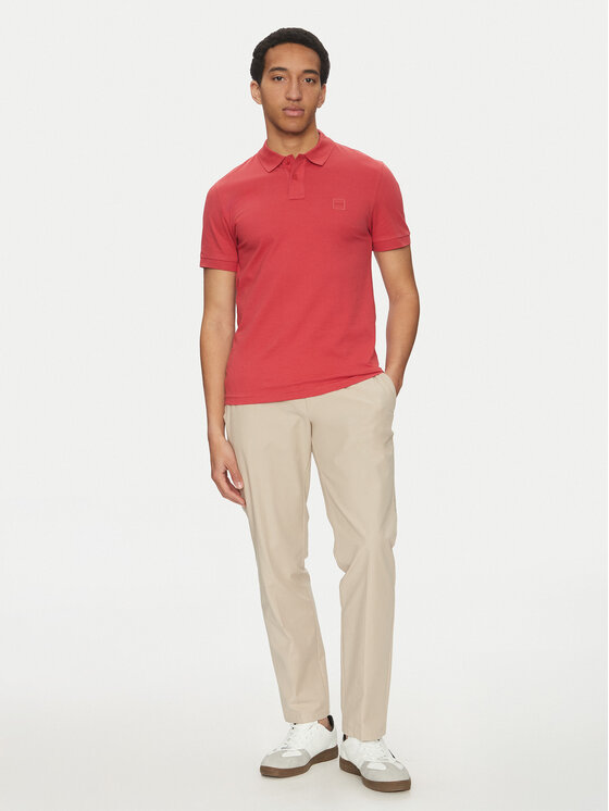 BOSS BOSS Polo marškinėliai Passenger 50507803 Raudona Slim Fit