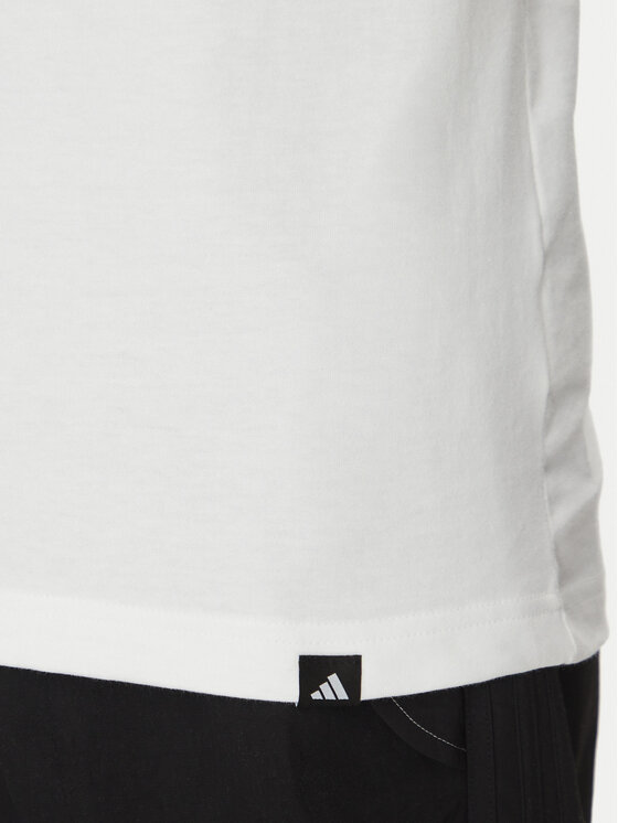 adidas adidas Футболка Lounge Slide Graphic JJ4002 Білий Regular Fit
