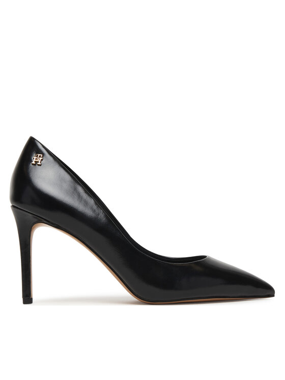 Tommy Hilfiger Čevlji z visoko peto Tommy Hilfiger Essential Pointed Pump FW0FW09362 Črna