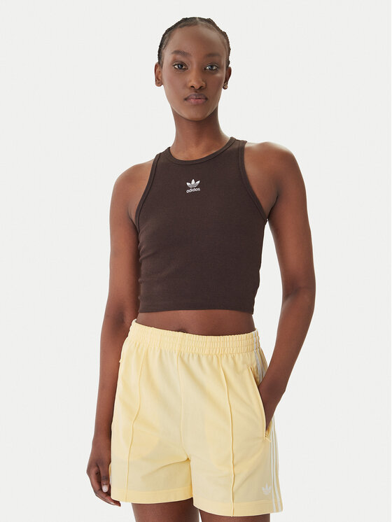 adidas adidas Топ Essentials KD3821 Коричневий Slim Fit