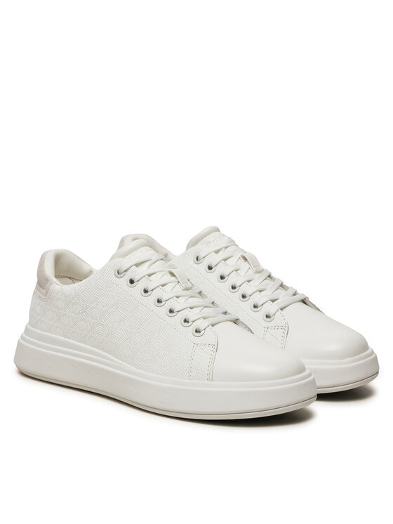 Calvin Klein Snīkeri Calvin Klein Cupsole Lace Up Mono HW0HW02445 Balts