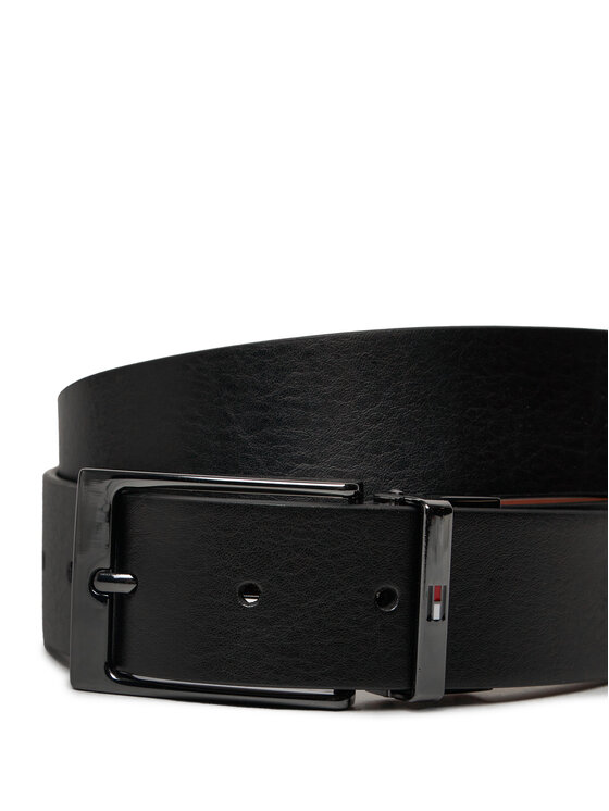 Tommy Hilfiger Moški pas Tommy Hilfiger AM0AM13017 Črna