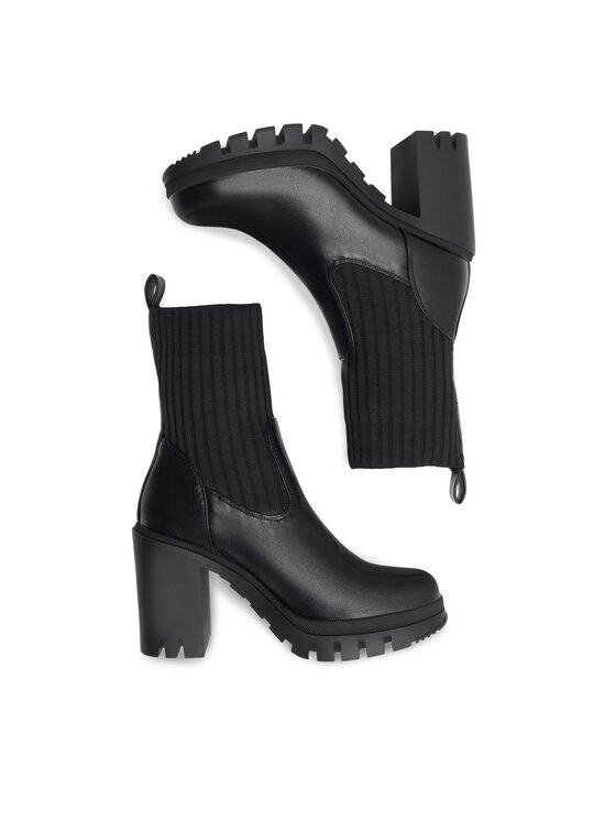 DeeZee Īsie zābaki DeeZee EMADE WS5955-07 Melns