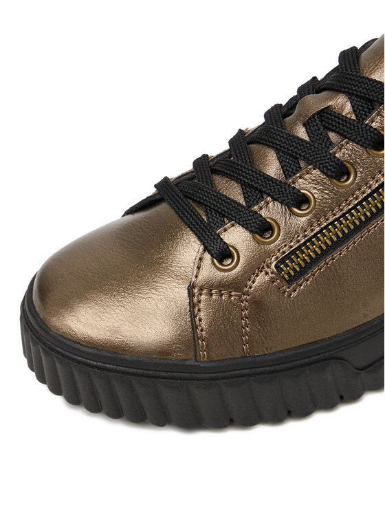 Rieker Sneakersy Rieker N2501-90 Zlatá