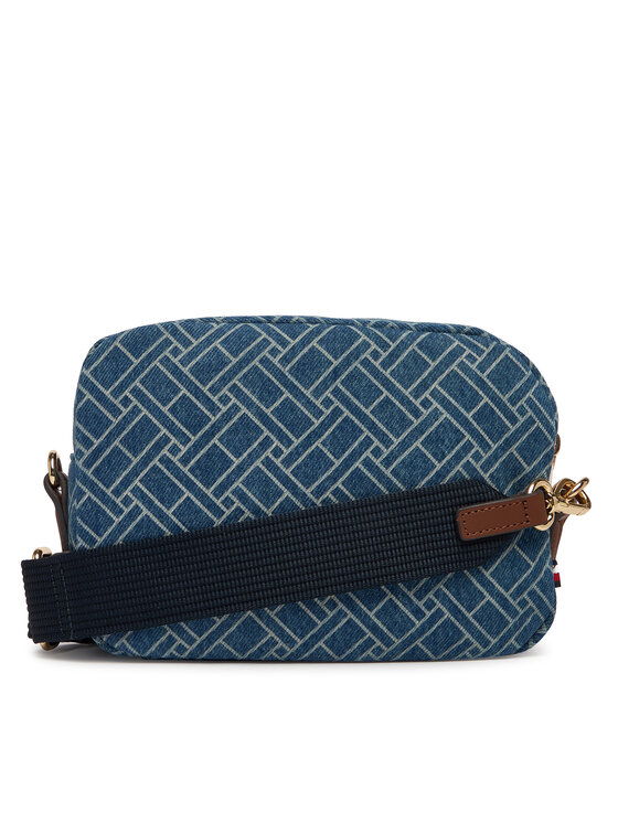 Tommy Hilfiger Táska Tommy Hilfiger Popette Camera Bag Denim Flag AW0AW18610 Kék