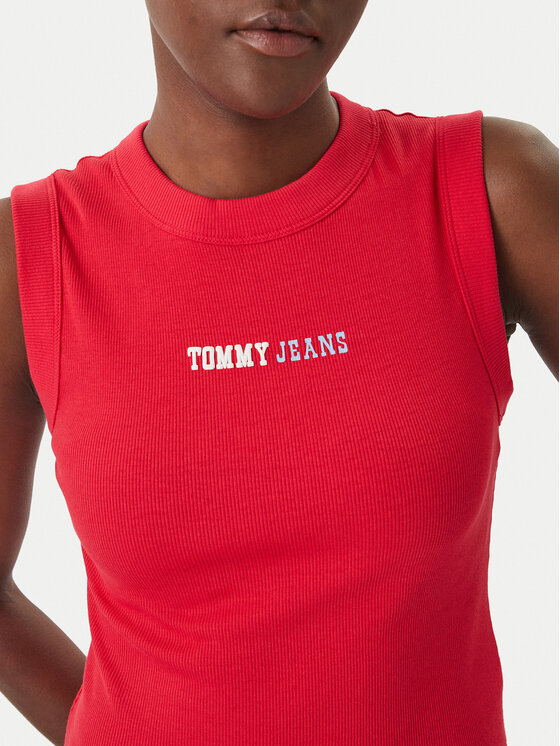 Tommy Jeans Tommy Jeans Top DW0DW22577 Rojo Slim Fit