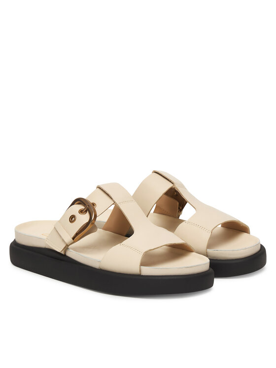 Clarks Шльопанці Clarks Aristella West 26185812 Écru