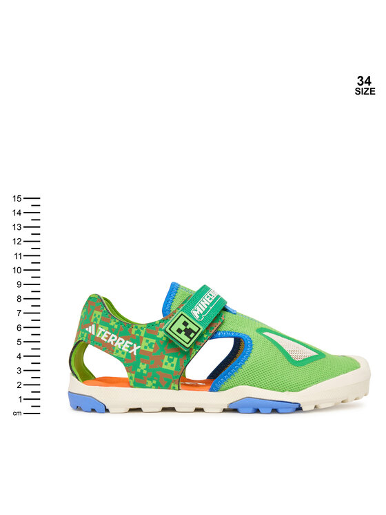 adidas Босоніжки adidas Minecraft Terrex Captain Toey 2.0 Sandals JR1316 Зелений