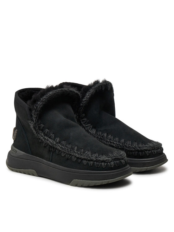 Mou Śniegowce Mou Eskimo Jogger Glitter FW421001A Czarny