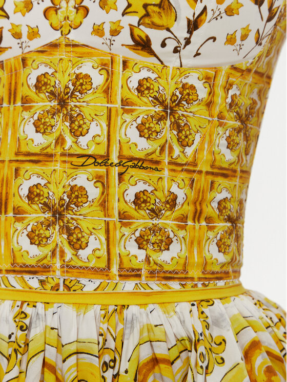Dolce&Gabbana Dolce&Gabbana Top F7W98T HH5EA Žuta Regular Fit