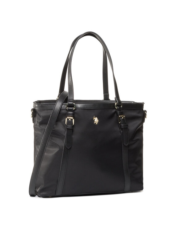 U.S. Polo Assn. Τσάντα U.S. Polo Assn. Houston Shopping Bag BEUHU0100WIP/000 Μαύρο