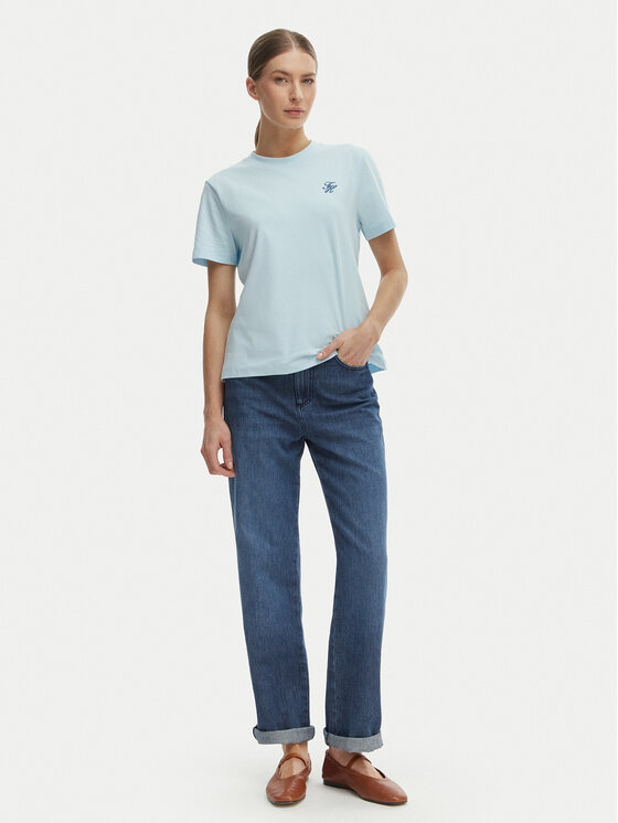 Tommy Hilfiger Tommy Hilfiger Camiseta WW0WW48699 Azul Regular Fit