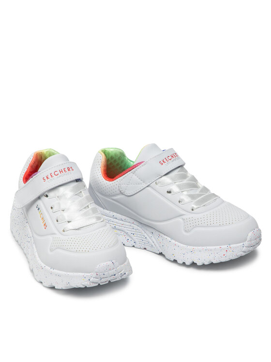 Skechers Sneakers Skechers Uno Lite Rainbow Specks 310457L/WMLT Alb