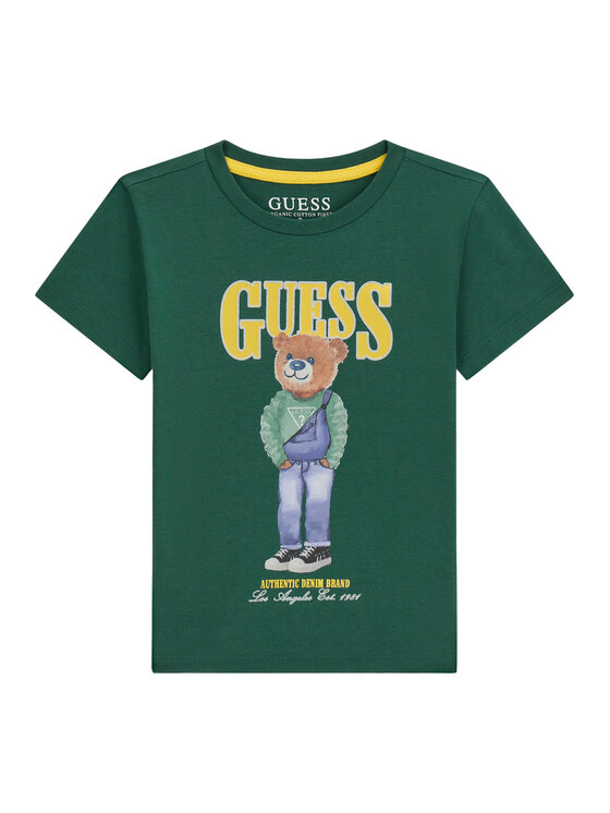 Guess Guess Camiseta N6RI05 K8HM4 Verde Regular Fit